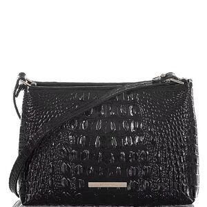 Brahmin Black Embossed Crossbody Bag